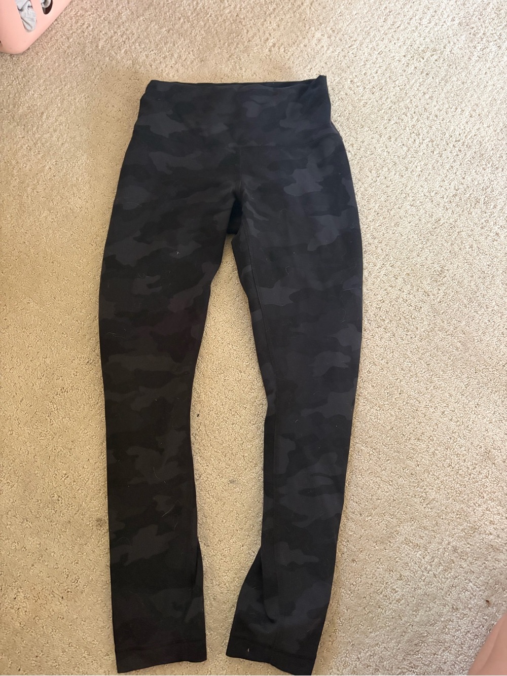 Women’s Lululemon' Black Camo High-Waist Leggings